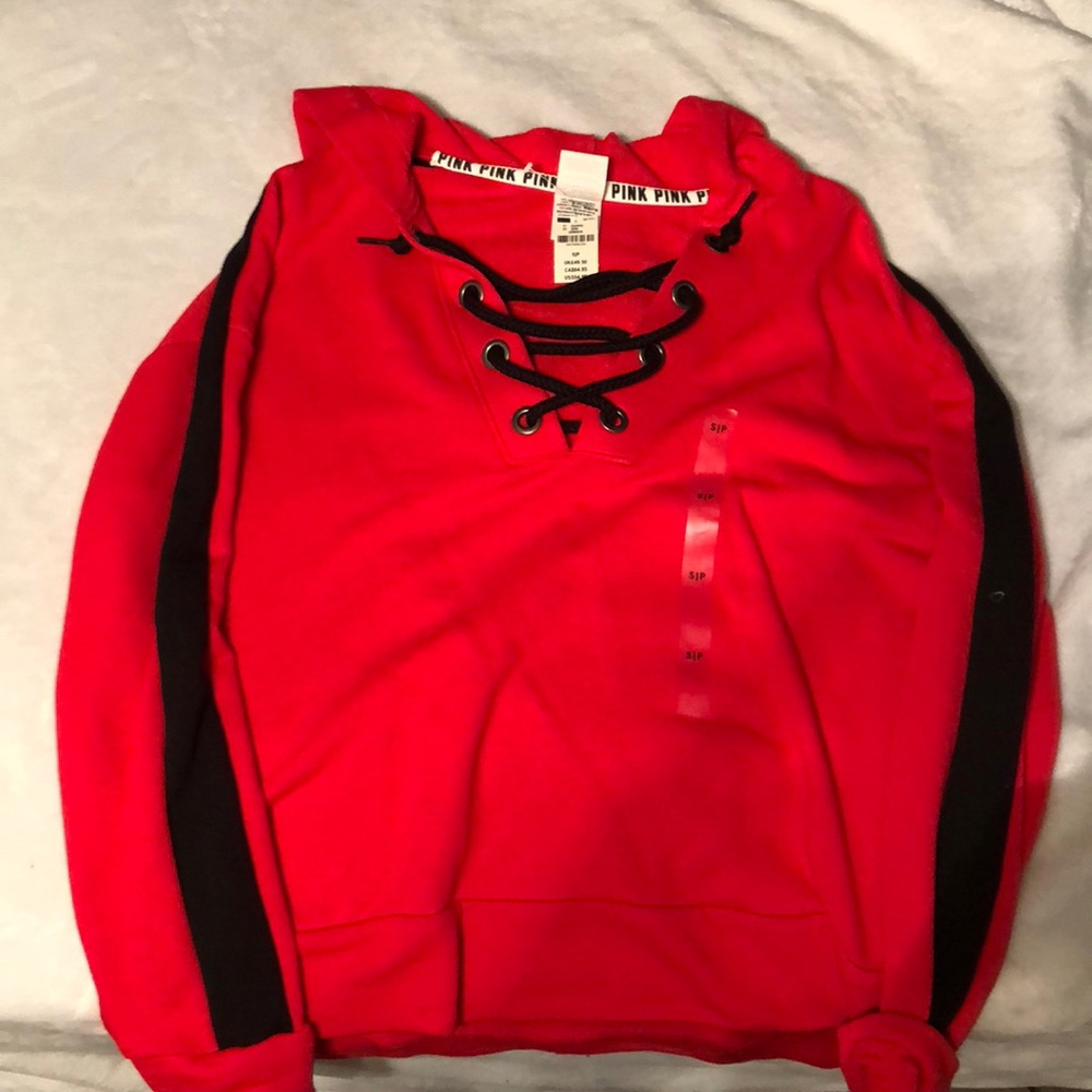 Lace up sweatshirt